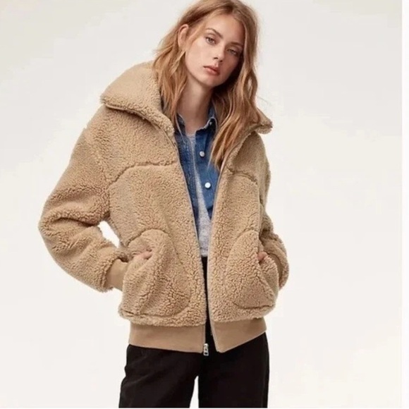 Aritzia Jackets & Blazers - Aritzia Wilfred Free Teddy Jacket Size XXS